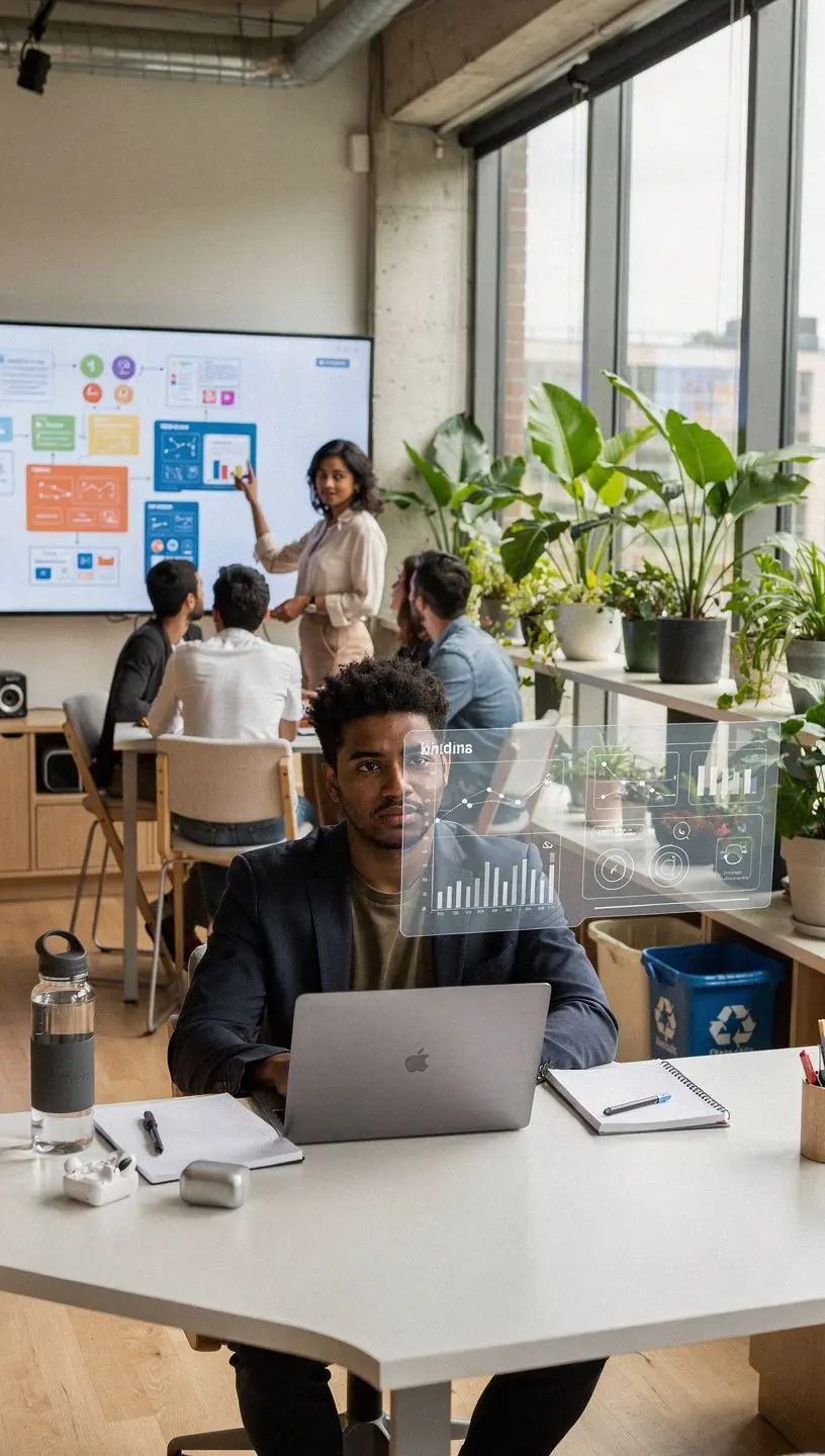 Community members using a mobile app to access local transportation schedules and services in an urban area.